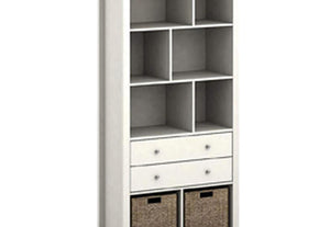 LPD Furniture Cotswold Oak/Grey and Oak/Cream Bookcase (6168074911918)