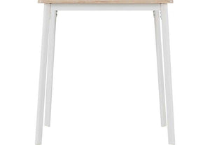 Seconique Riley White/Light Oak Effect Veneer Dining Set Table + 2 Chairs (5719868539046)