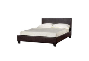 LPD Prado Brown & Black Faux Leather Ottoman Bed Single 4FT, Double King Size (6164264714414)