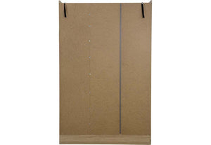 Seconique Nevada Grey, Oyster, Sonoma Oak & White 3 Door 2 Drw Mirrored Wardrobe (6541900710062)