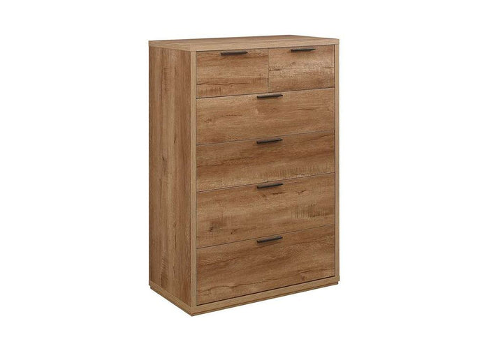 Birlea Stockwell Rustic Oak 4 Over 2 Chest, 4 Drawer Chest and Merchant Chest