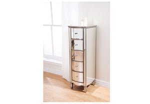 Birlea Elysee Mirrored Glass 5 Drawer Narrow, 6 Drawer Wide and Merchant Chests (5600441958566)