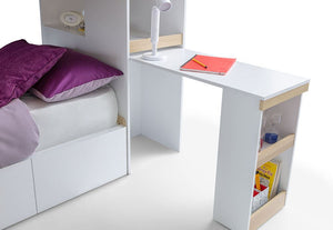 Julian Bowen Eclipse Oak and White Bunk Bed (5638984859814)