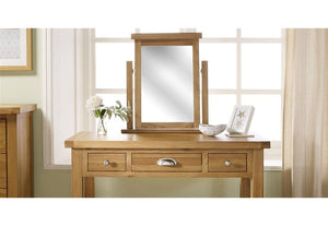 Birlea Woburn Oak Veneer Solid Oak Dressing Table Mirror (5596251979942)