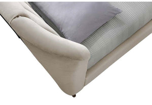 Birlea Elm Warm Stone and Grey Upholstered Fabric Bed 4FT 4FT6 Double 5FT King (5782496346278)