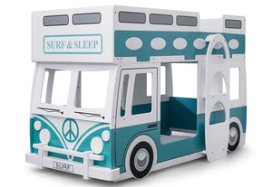 Julian Bowen Campervan Green and White Bunk Bed (5638978764966)