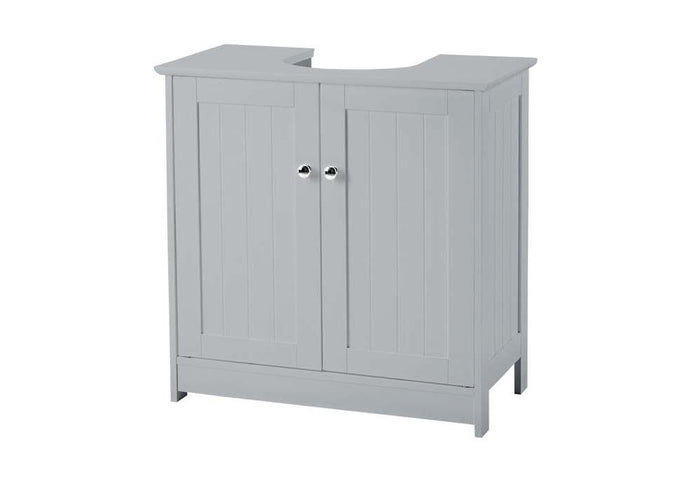 LPD Furniture Alaska White and Grey Wooden Vanity Unit