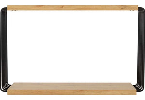 Seconique Denver Light Oak Effect with Black Console Table (5746936316070)