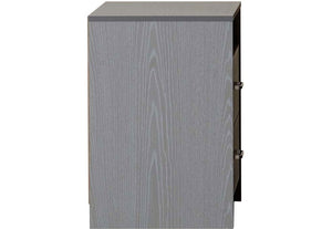 Seconique Felix Grey 2 Drawer Bedside Table/Nightstand/Bedside Cabinet (5727894012070)
