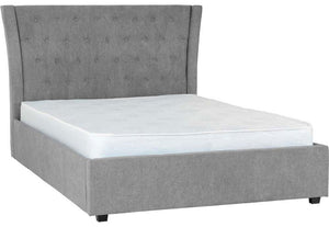 Seconique Camden Blue Grey Mustard Upholstered Fabric Bed 4FT6 Double - 135cm (5669304500390)