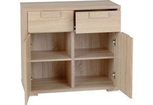 Seconique Cambourne Light Sonoma Oak 2 Door 2 Drawer Sideboard (5738049077414)