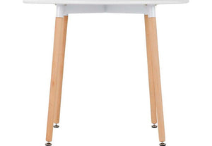 Seconique Lindon White/Natural Oak Dining Table (5718957162662)