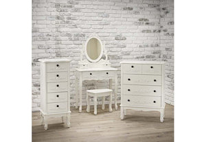 LPD Furniture Antoinette Black and White Dressing Table (6257424564398)