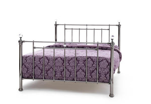 Serene Clara Black Nickel Metal Bed Small Double 4FT6 Double 5FT King 6FT (7016892399790)