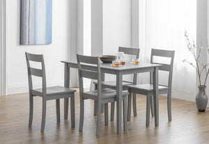 Julian Bowen Kobe Grey Compact Rectangular Dining Table (5801669951654)