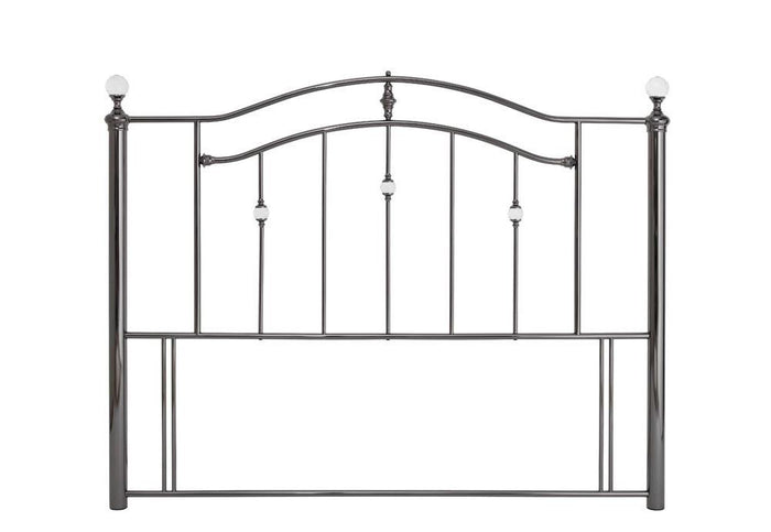 Serene Ashley Nickel Black Nickel Metal Headboard Small Double 4FT6 5FT King 6FT