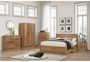 Birlea Stockwell 1 Drw and 2 Drw Bedside Table/ Nightstand/ Bedside Cabinet (5600343556262)