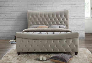 Birlea Copenhagen Warm Stone Upholstered Fabric Bed 5FT King and 6FT Super King (5597375103142)