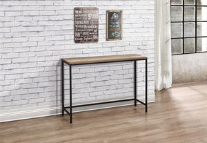 Birlea Urban Rustic Wood Effect with Black Metal Frame Console Table (5596193718438)