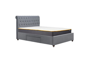 Birlea Marlow 2 Drawer Upholstered Fabric Bed Double, King and Super King Size (5597390373030)