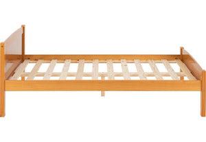 Seconique Amber Antique Pine White Solid Pine Wooden Bed 3FT Single 4FT6 Double (5669203017894)