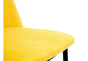 Julian Bowen Delaunay Grey, Blue, Mustard & Dusky Pink Velvet Dining Chair (7582826397870)