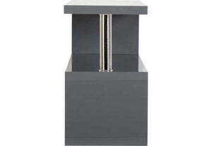 Seconique Charisma Black, Grey, White and Light Sonoma Oak with Chrome TV Stand (5768984985766)