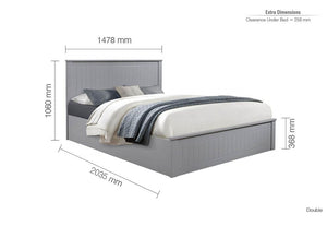 Birlea Fairmont Wooden Ottoman Bed 4FT Small Double, 4FT6 Double and 5FT King (5597605429414)