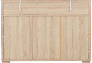 Seconique Cambourne Light Sonoma Solid Oak 3 Door 3 Drawer Sideboard (5739076321446)