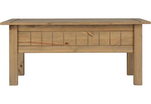 Seconique Panama Natural Wax 1 Drawer Coffee Table (5754545471654)