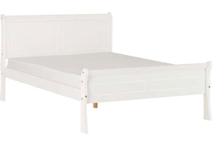 Seconique Georgia White Wooden Bed 3FT Single 4FT6 Double 5FT King Size (5674774659238)
