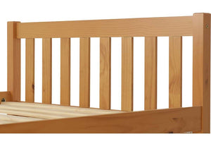 Seconique Carlow Solid Antique Pine Wooden Bed 3FT Single-90cm 4FT6 Double-135cm (5669317804198)