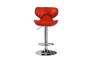 HeartlandsHillside Black Lime Pink Red White PU & Chrome Base Bar Stool Set of 2 (7484310126766)