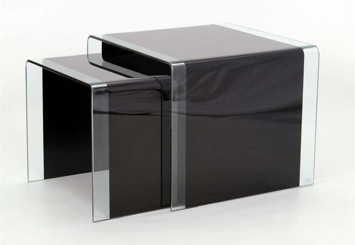 OSD Naples Black Nest of 2 Tables