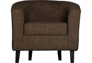 Seconique Tempo Dark Brown,Grey,Mustard,Petrol Blue, Red & Sand Fabric Tub Chair (5727871467686)