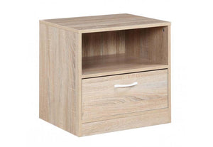 Heartlands Yewtree Oak 1 Drawer Bedside Table/ Nightstand/ Bedside Cabinet (7484203958446)