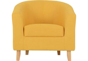 Seconique Tempo Dark Brown,Grey,Mustard,Petrol Blue, Red & Sand Fabric Tub Chair (5727871467686)