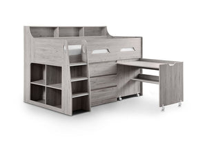 Julian Bowen Jupiter White & Grey Oak Mid Sleeper (5639746584742)