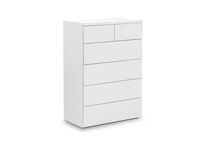 Julian Bowen Monaco Grey and White High Gloss 4 + 2 Drawer 6 Drawer Wide Chests (5642839490726)