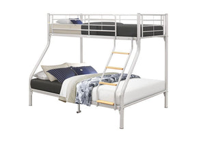 Birlea Nexus Silver Fixed Ladder Triple Sleeper Bed (5629837541542)