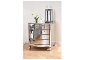 Birlea Elysee Mirrored Glass 5 Drawer Narrow, 6 Drawer Wide and Merchant Chests (5600441958566)
