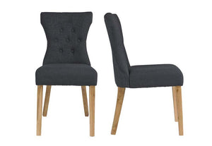 LPD Furniture Naples Beige & Grey Fabric Dining Chair (6074495533230)
