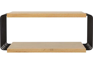 Seconique Denver Light Oak Effect with Black Coffee Table (5745346478246)