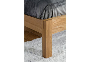 Birlea Bellevue Oak Wooden Bed Frame 4FT6 Double and 5FT King Size (5596501213350)