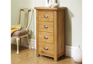 Birlea Woburn Oak/Oak Veneers 3 Over 2 Drawer,4 Drawer and 4 Over 3 Drawer Chest (5785513590950)
