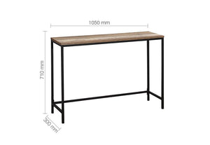 Birlea Urban Rustic Wood Effect with Black Metal Frame Console Table (5596193718438)