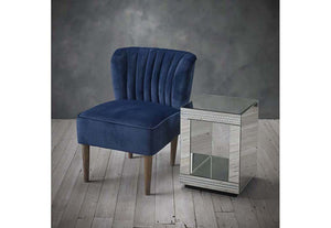 LPD Furniture Bella Blue Grey Pink Blue Grey Pink Fabric 1 Seater 2 Seater Chair (6556885254318)