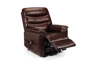 Julian Bowen Pullman Brown Dual Motor Rise & Recline Chair (5801701343398)