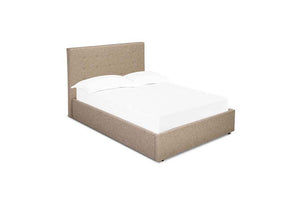 LPD Lucca Plus Beige & Grey Upholstered Ottoman Bed Single 4FT, Double King Size (6164259635374)