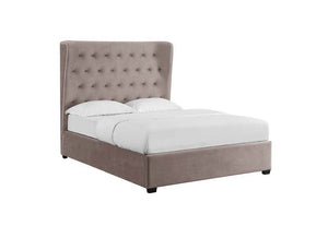 LPD Belgravia Cappuccino Grey Upholstered Ottoman Bed Double King & Super King (6257480335534)